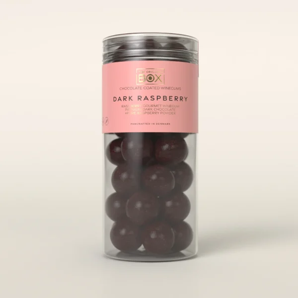 RASPBERRY WINEGUM + PREMIUM DARK CHOCOLATE 250g