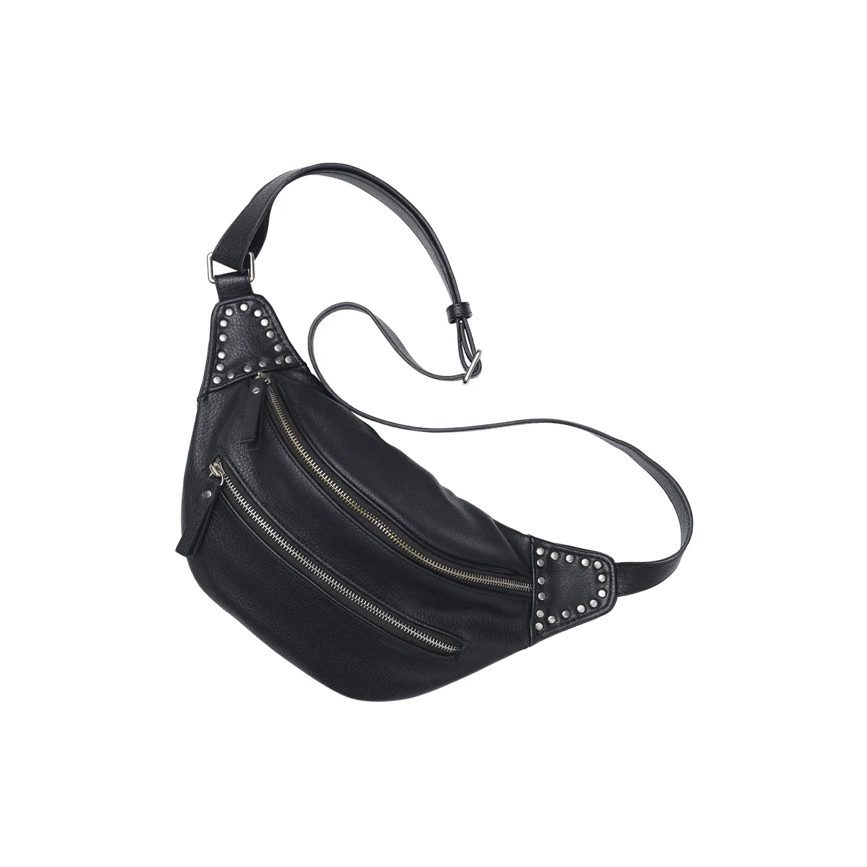 Coming Copenhagen Bæltetaske, Sort med sølvnitter, Lola - Billede 3