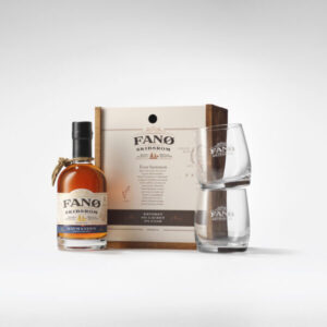 Gavekasse Fanø Skibsrom® Havmanden 35 cl & to glas