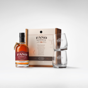 Gavekasse Fanø Skibsrom® Søhesten 35 cl & to glas
