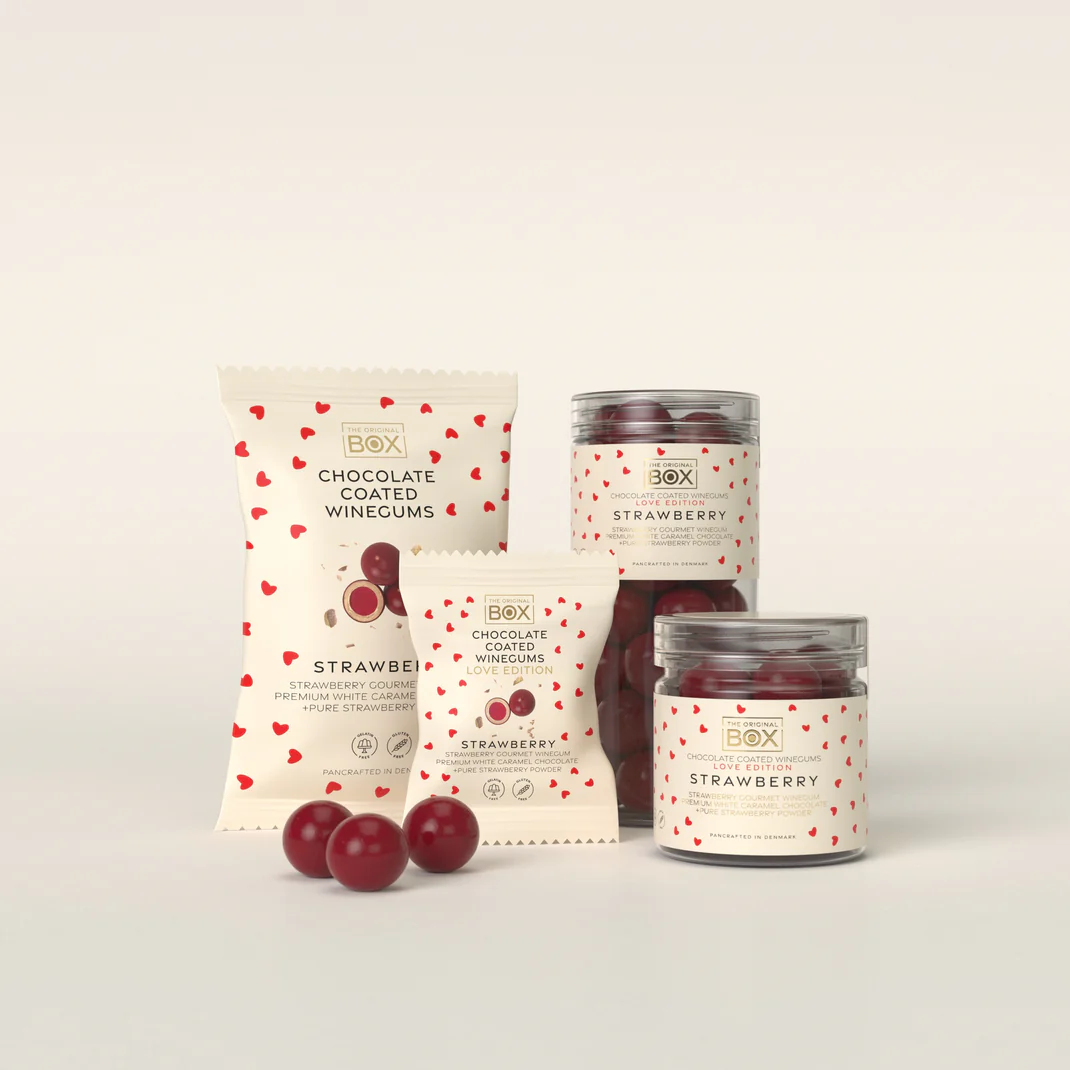 LOVE EDITION -  STRAWBERRY WINEGUM 70g 10 stk - Billede 2